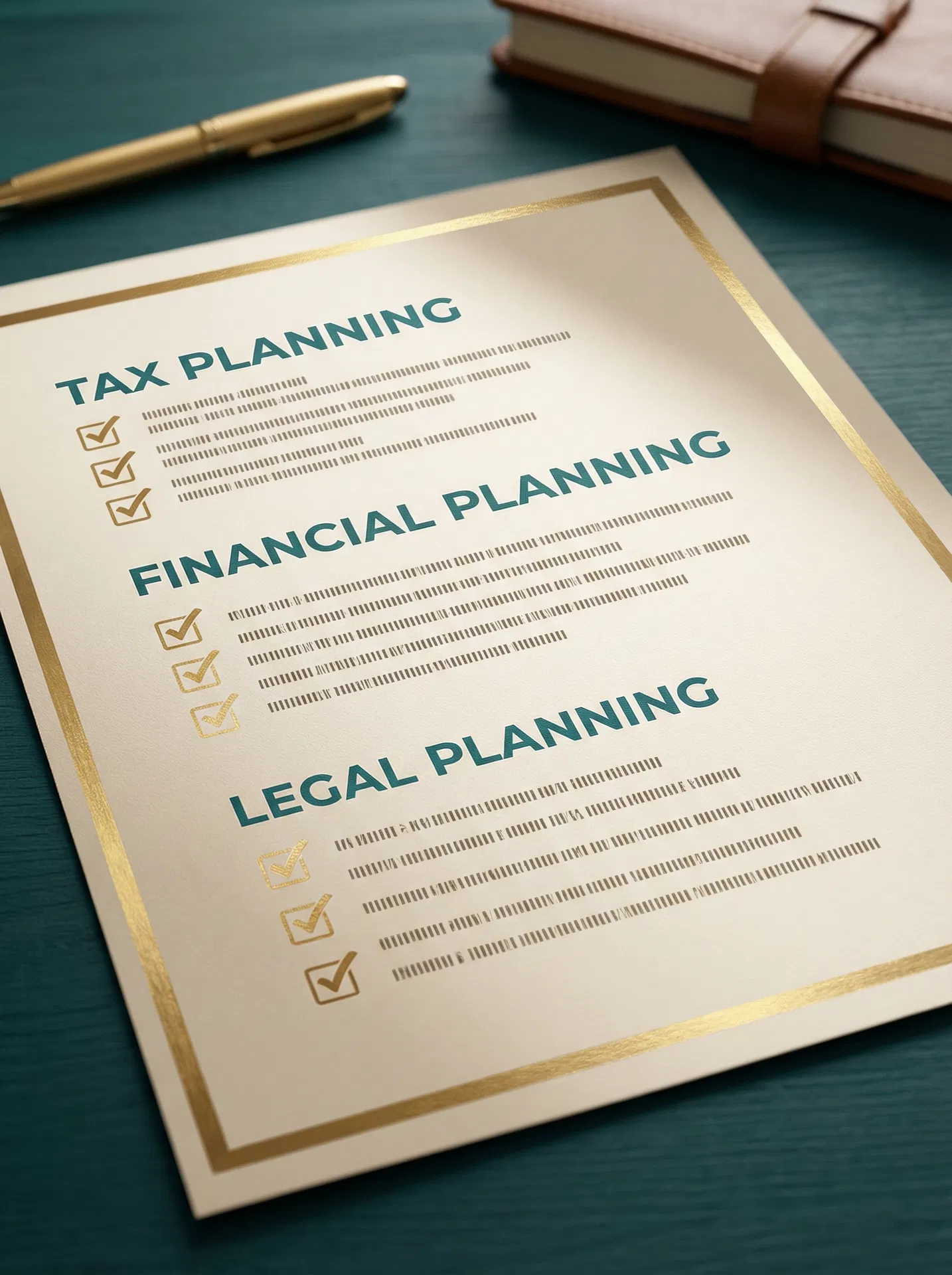 Preview of the coordinated planning checklist